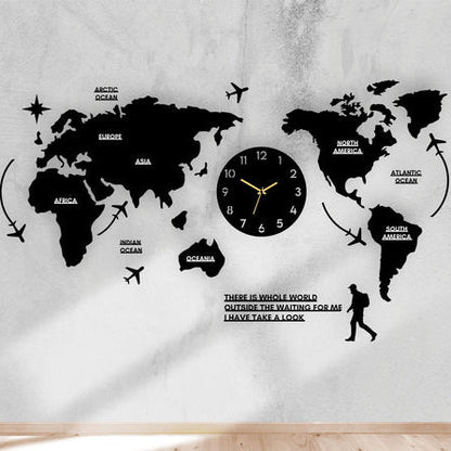 WORLD MAP WALL CLOCK©